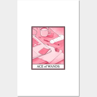 Ace of Wands Cat Tarot Posters and Art